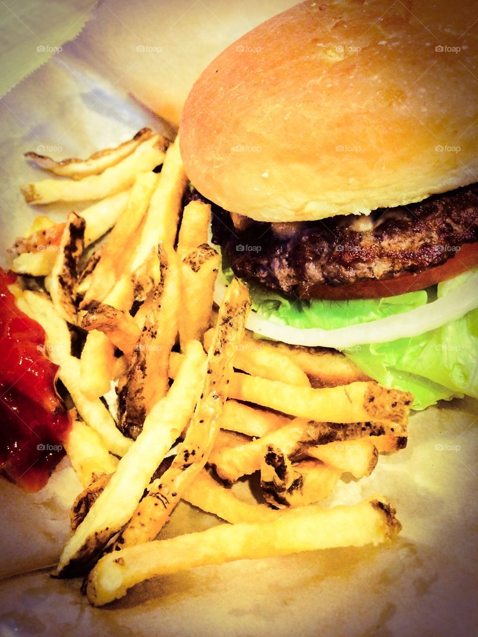 Burger 'n fries