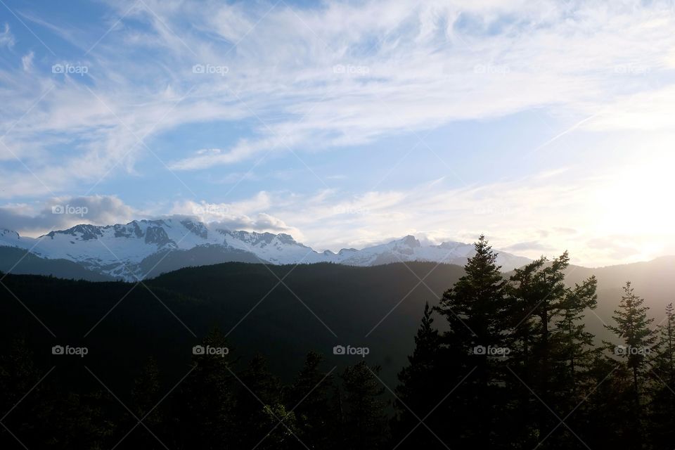 Scenic view of a mountains