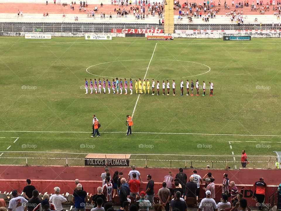 Acompanhei pela Rádio Difusora de Jundiaí a partida entre Paulista x União Suzano. 