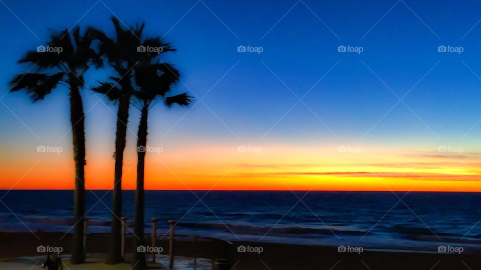Soft Focus California Beach Sunset