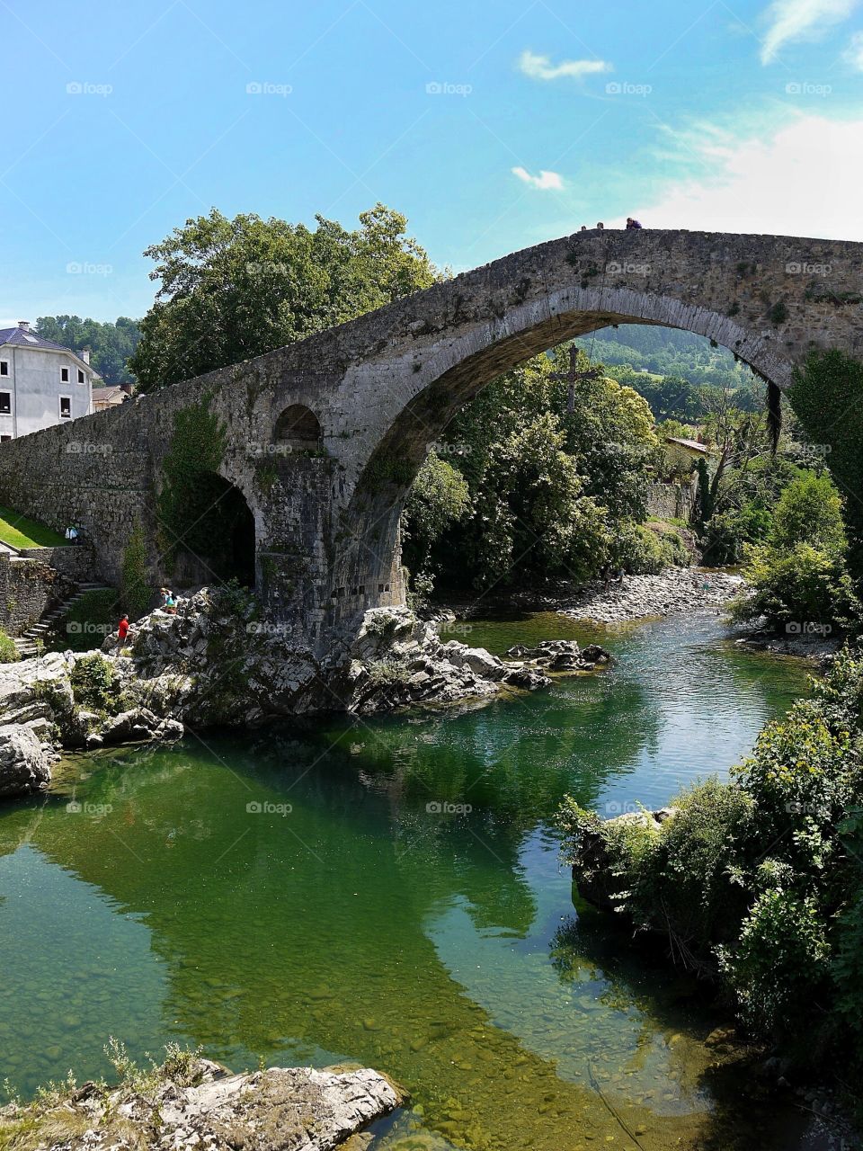 Roman Arch Bridge - Puente Romano - Cangas de Onís - Asturias - Spain