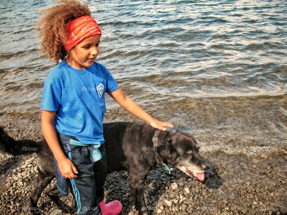A walk along the beach with your best friend.