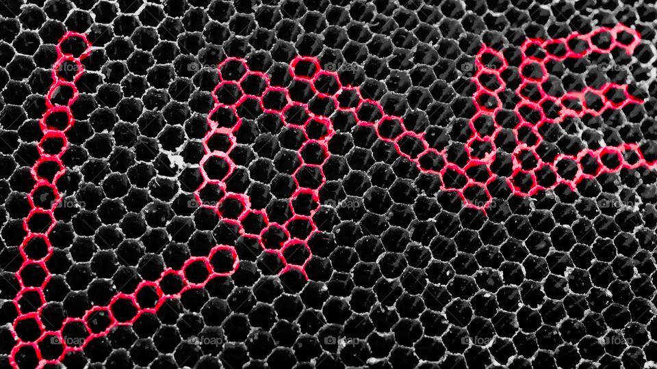 honeycomb | abstract "love" 
//text