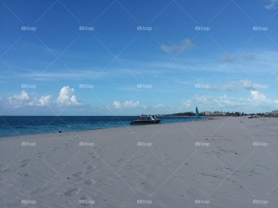 footprints in the sand