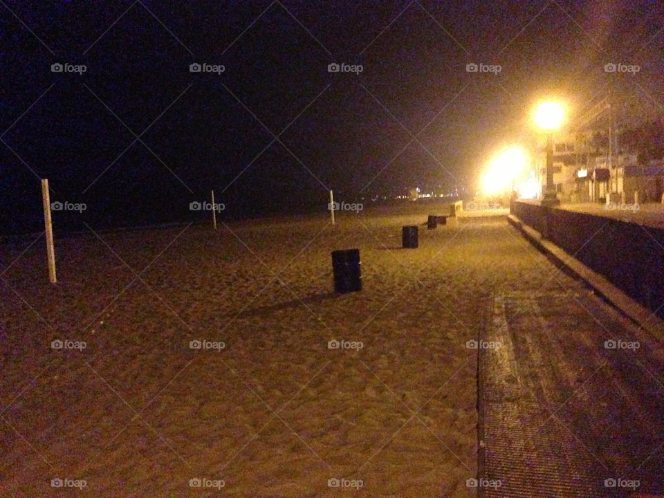 4am Beach boardwalk 