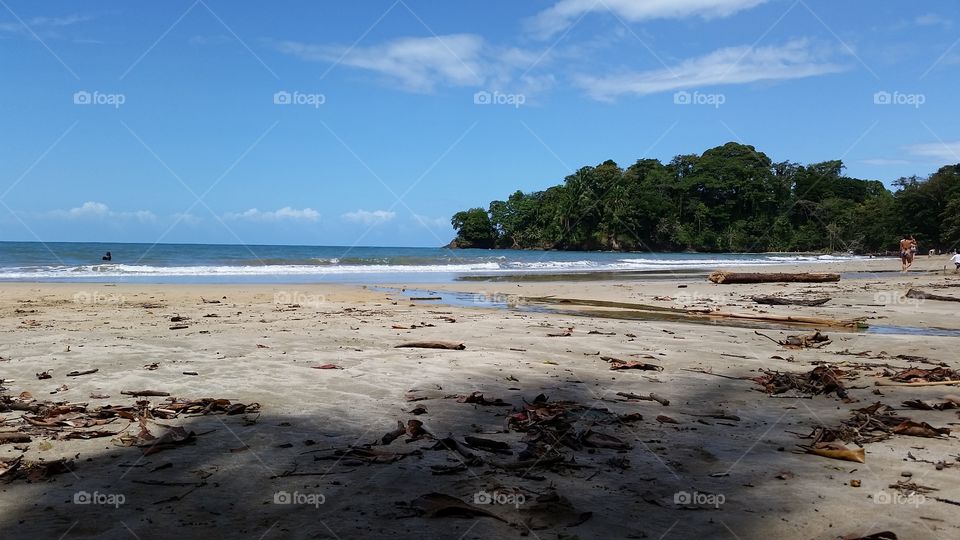 sandy beach in Costa Rica