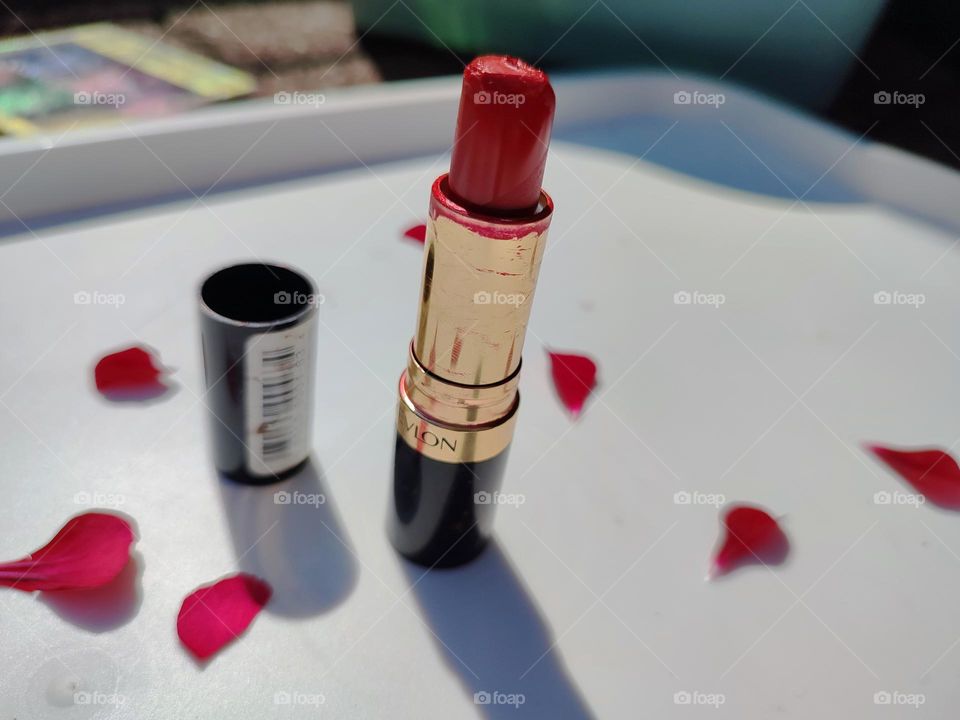 Red lipstick