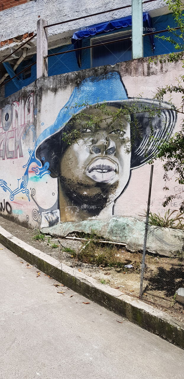 fresque favela Rio