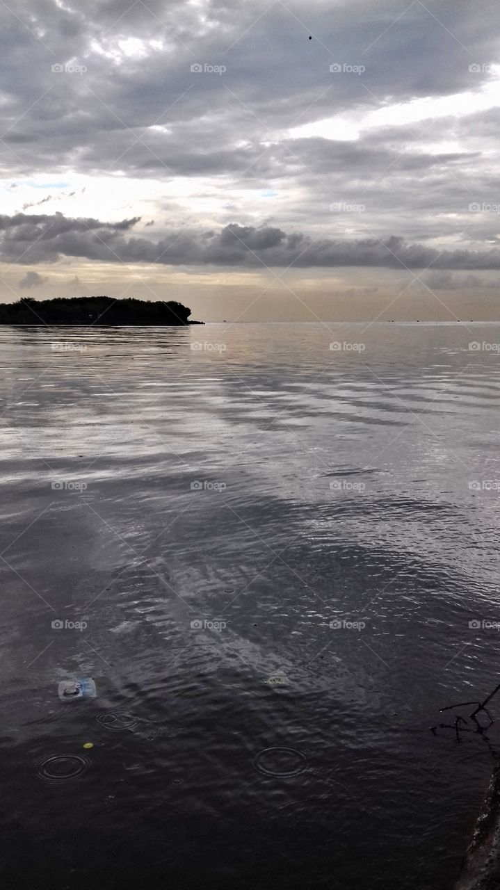 the evening was at the beach