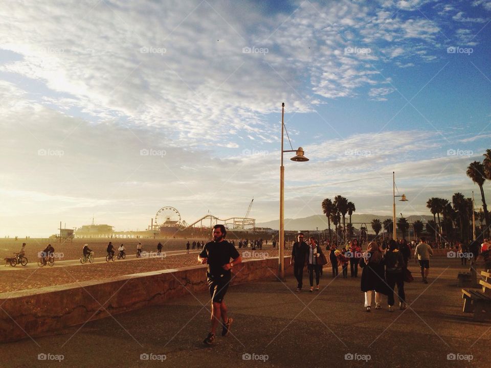 Santa Monica walkway