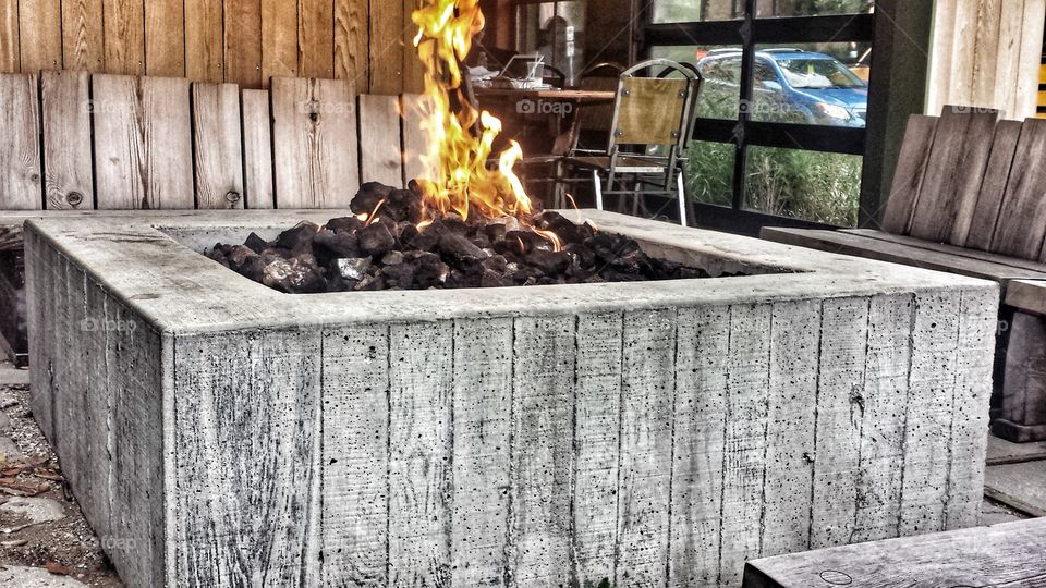 Fire Pit at Cafe