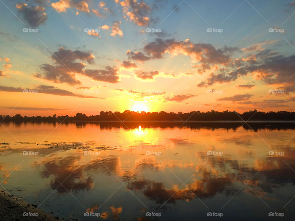 Sunrise on the river