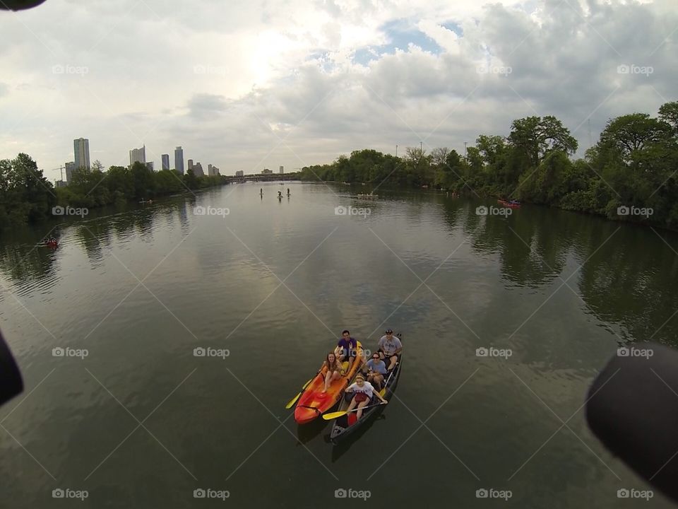 Kayaking in Lady Bird Lake Austin Texas
