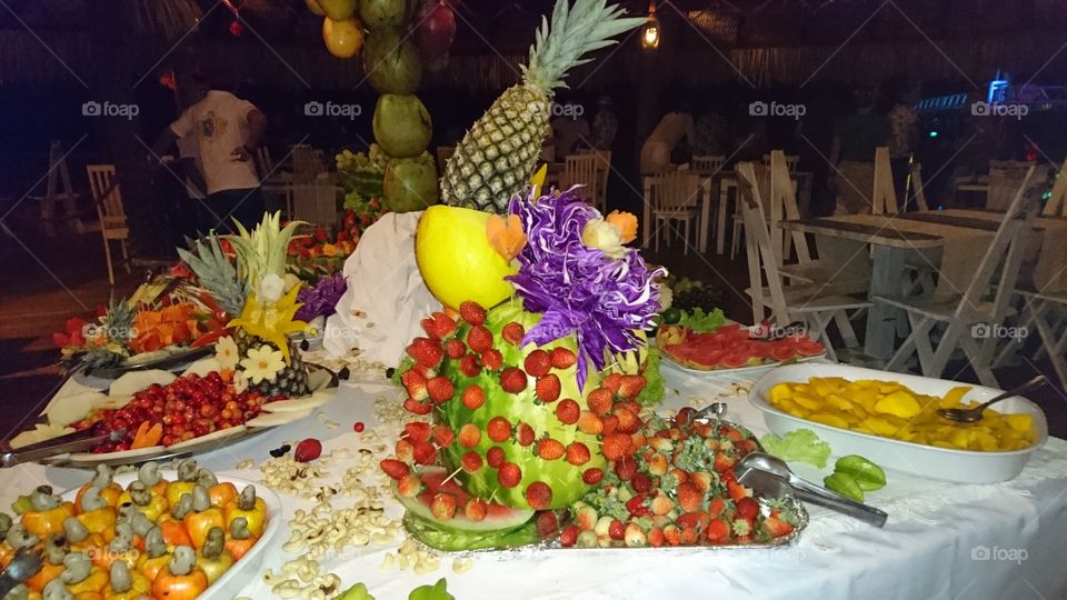 Table of Brazilian fruits . 