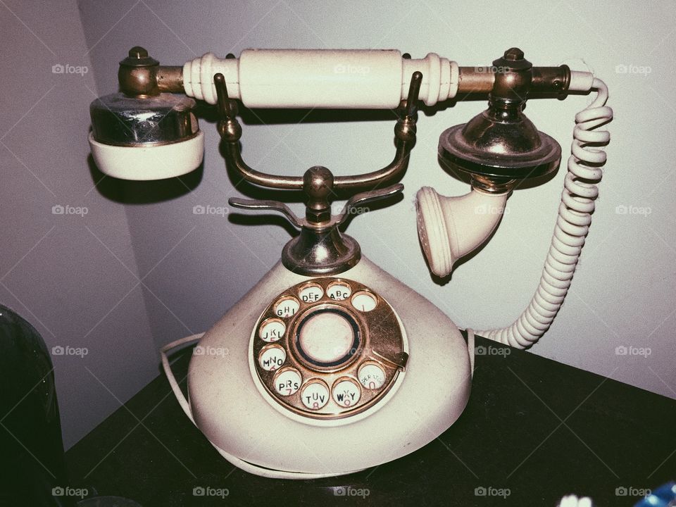 Antique rotary phone 