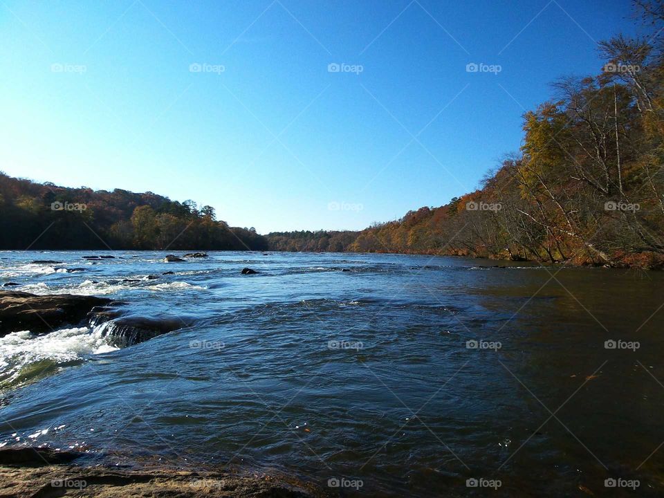 NC River. Broad river Greenway NC