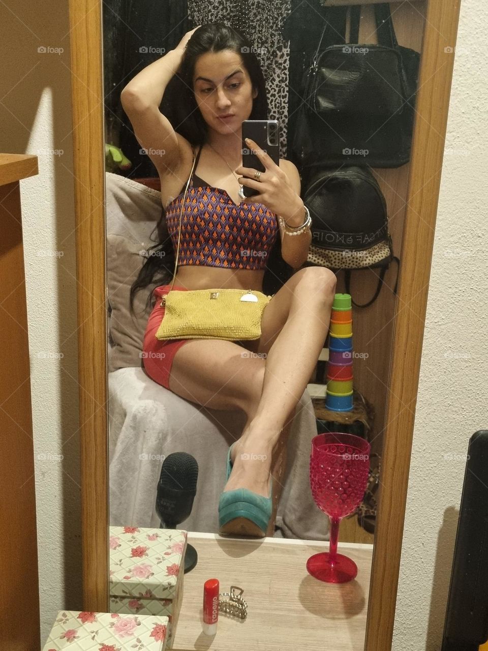 A toast to colors with clothes