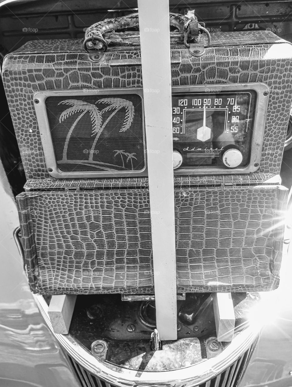 Black and White Vintage Radio