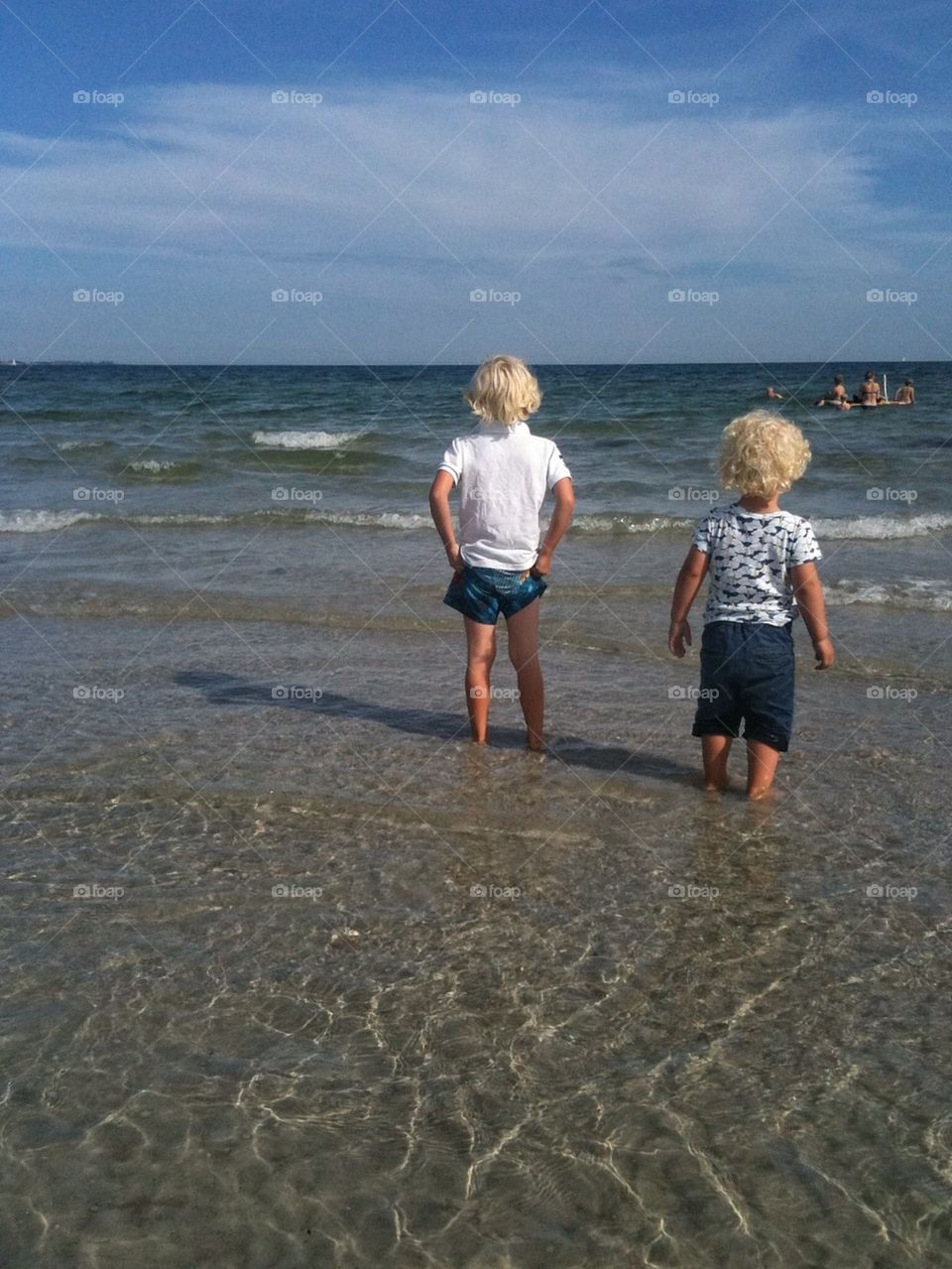 First time at the beach in Skåne