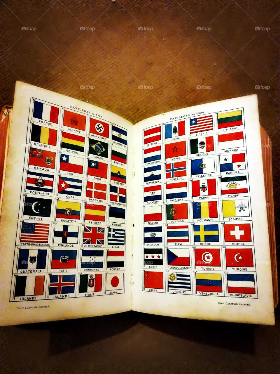 dictionnaire, drapeaux