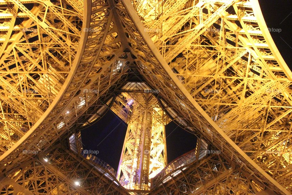 Eiffel Tower bottom view 