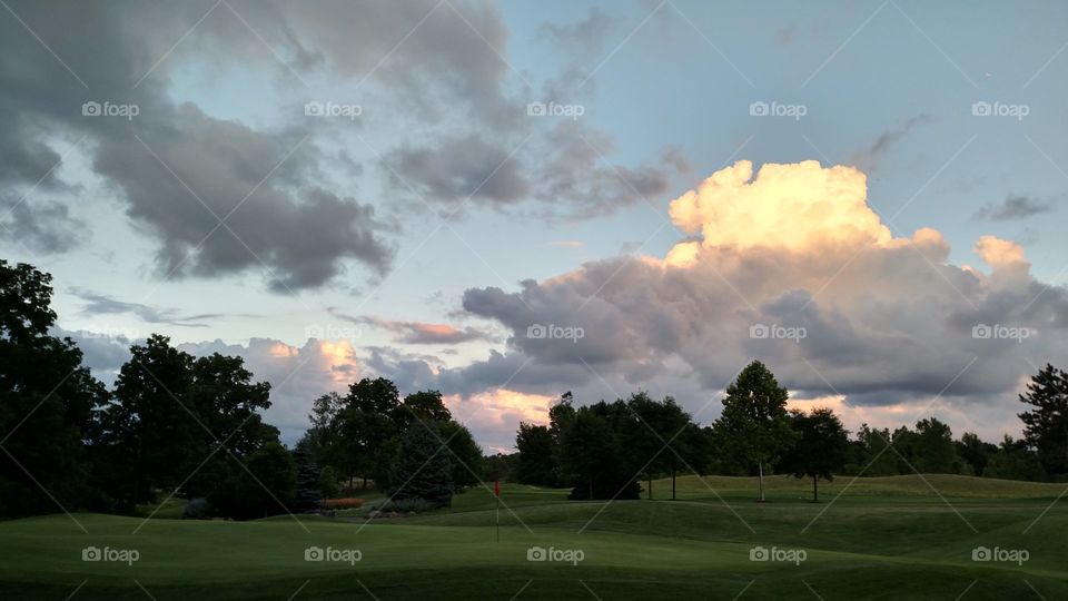 #Storm Clouds on the Golf Course