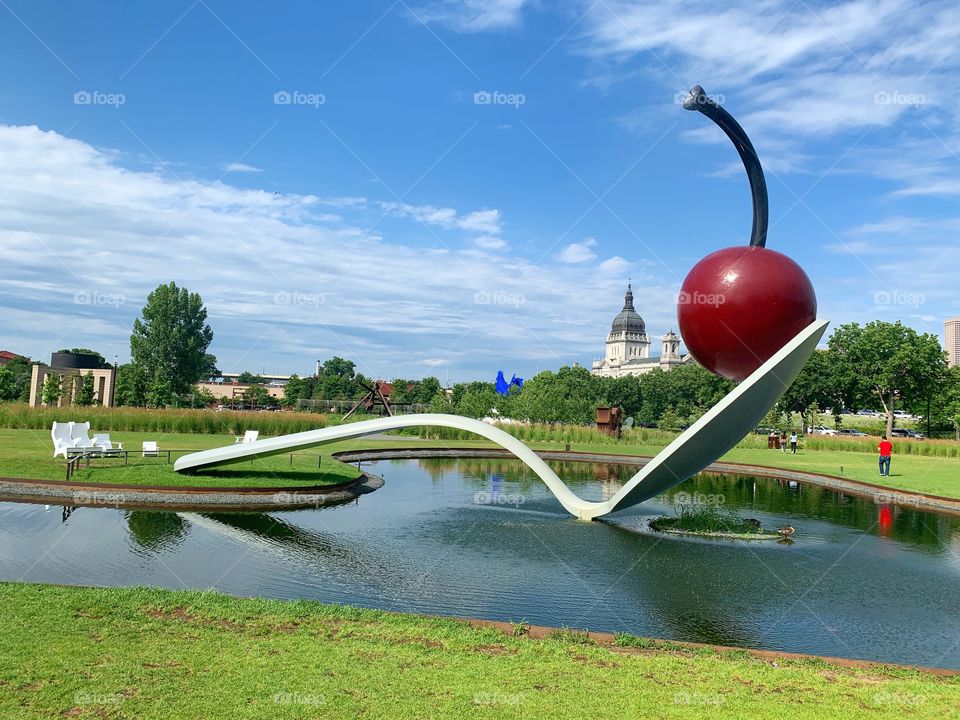 Spoon and Cherry. Minneapolis Sculpture Garden. Minneapolis, MN, USA