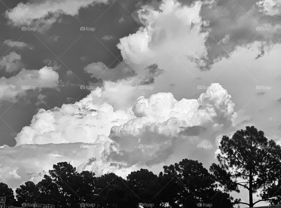 Storm clouds B&w 