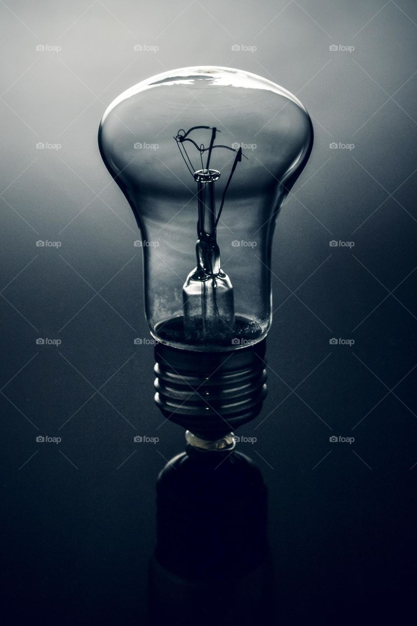 Electric bulb close up view