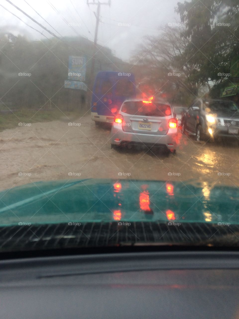 Navigating Flooded Road