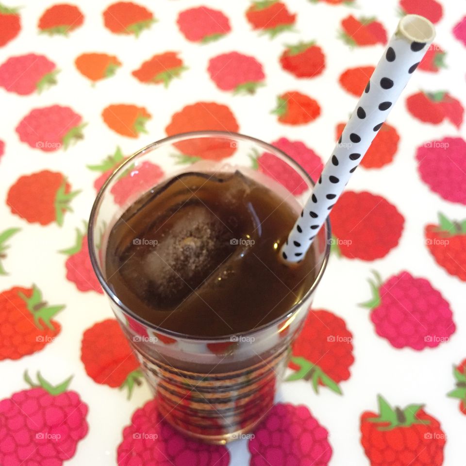 Homemade cold brew. Cold brew iced coffee