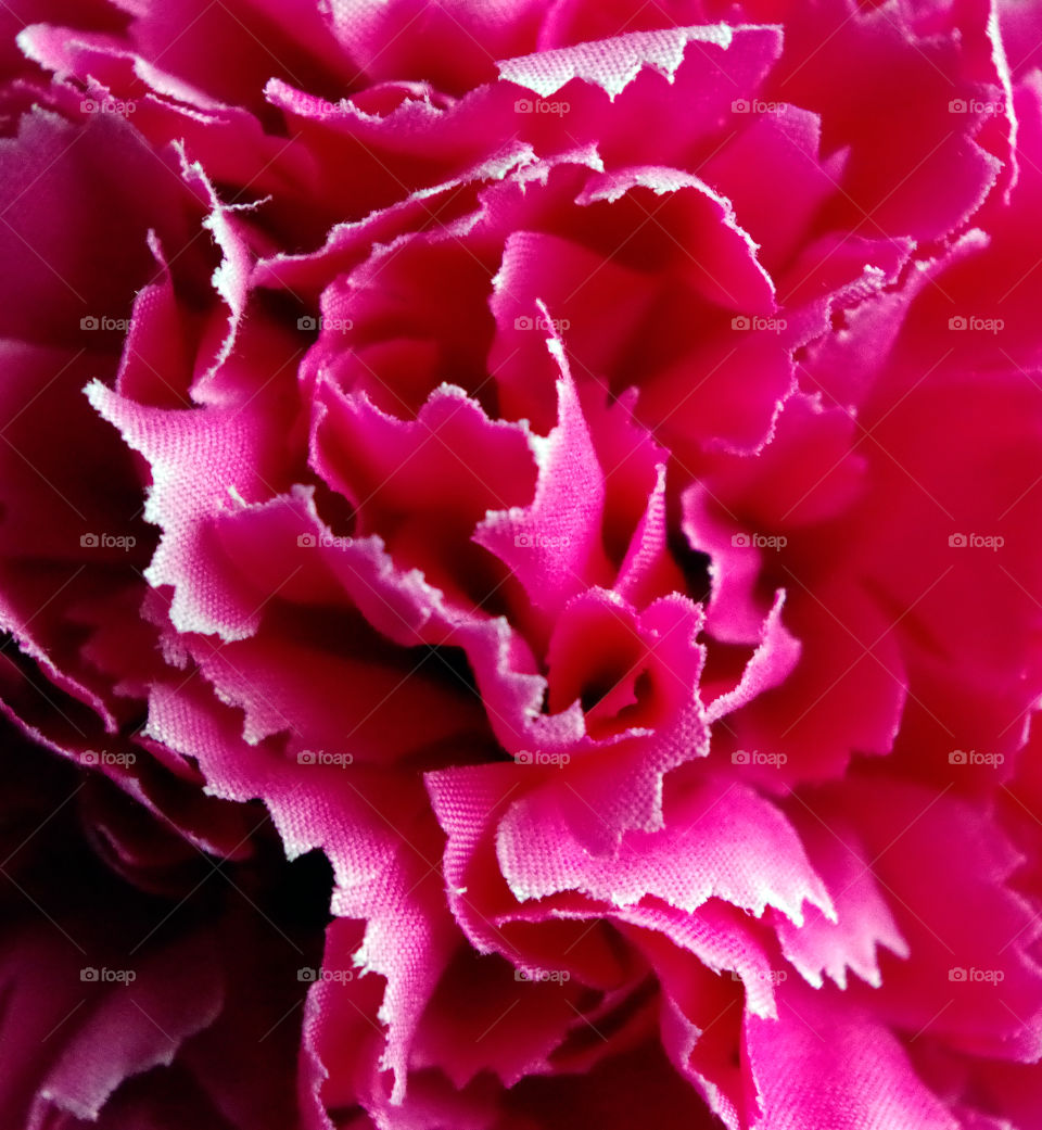 Close-up of artificial pink petals in Berlin, Germany.