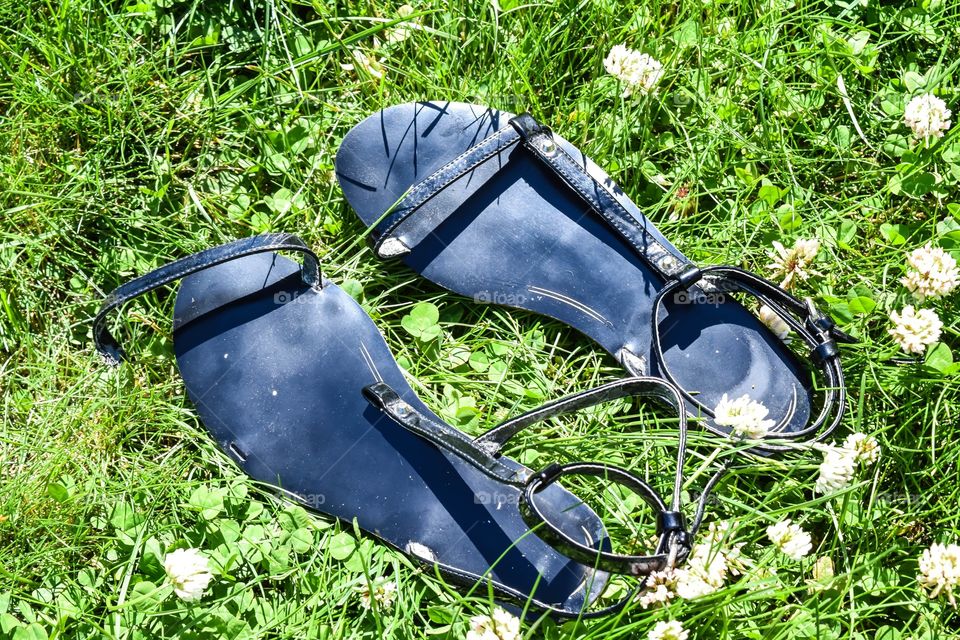 Broken sandal