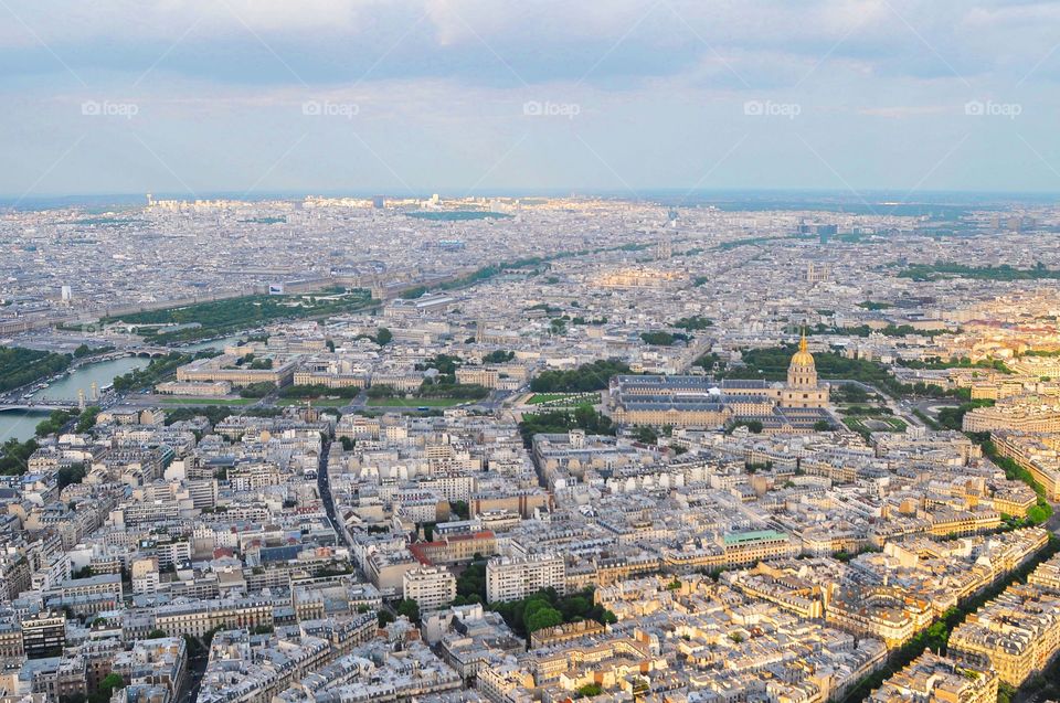 Panorama from eiffel tower 