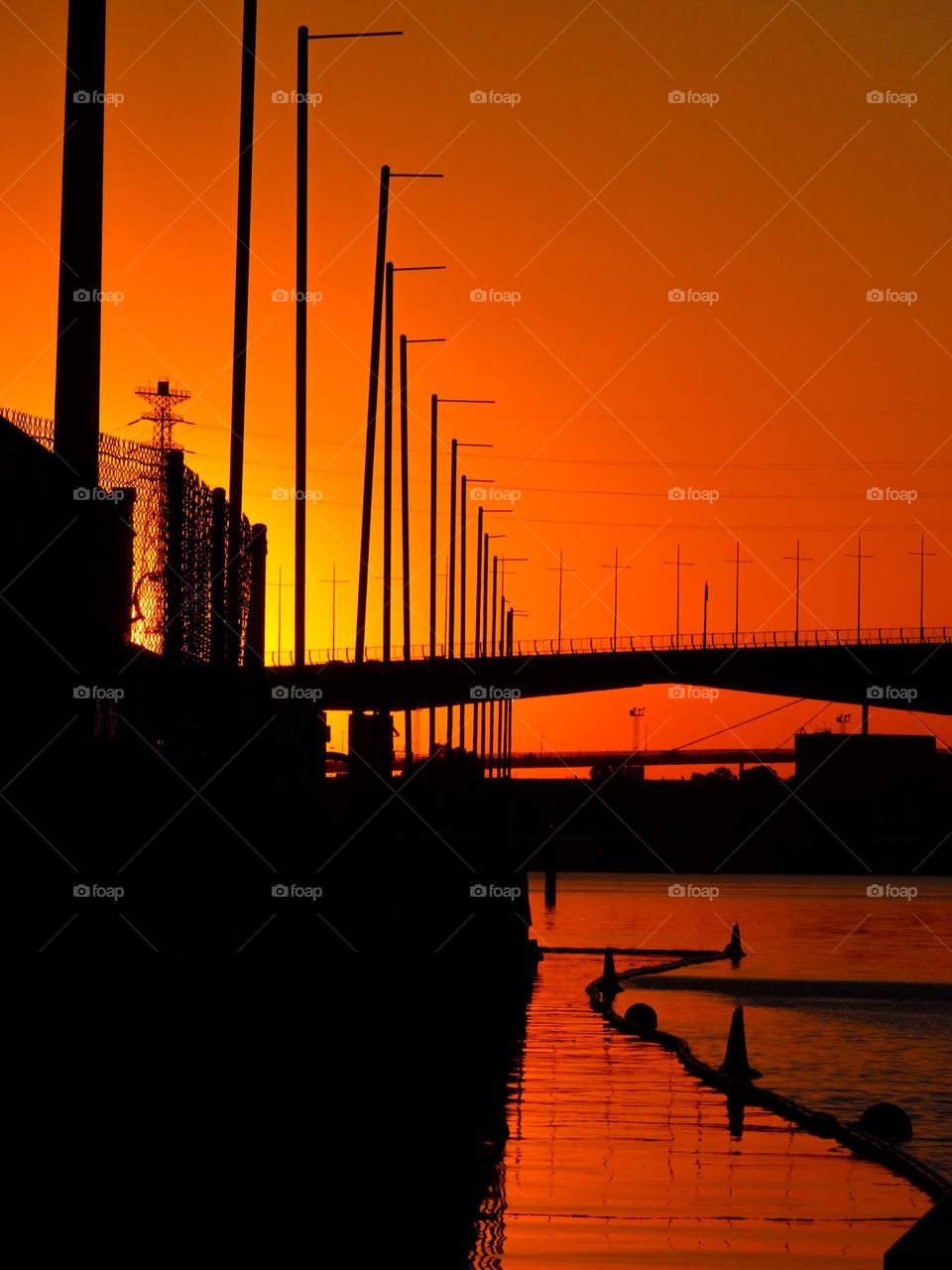 Sunset on a Harbour