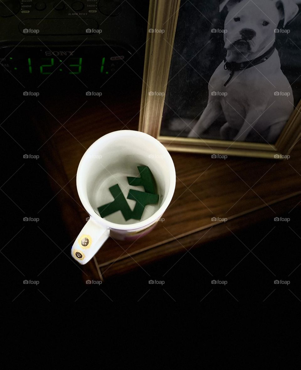 An April Fools mug of green T 😆