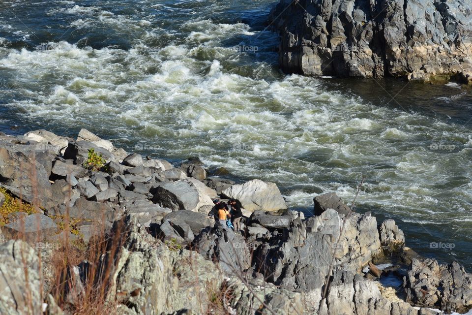 The dangerous rocks and river