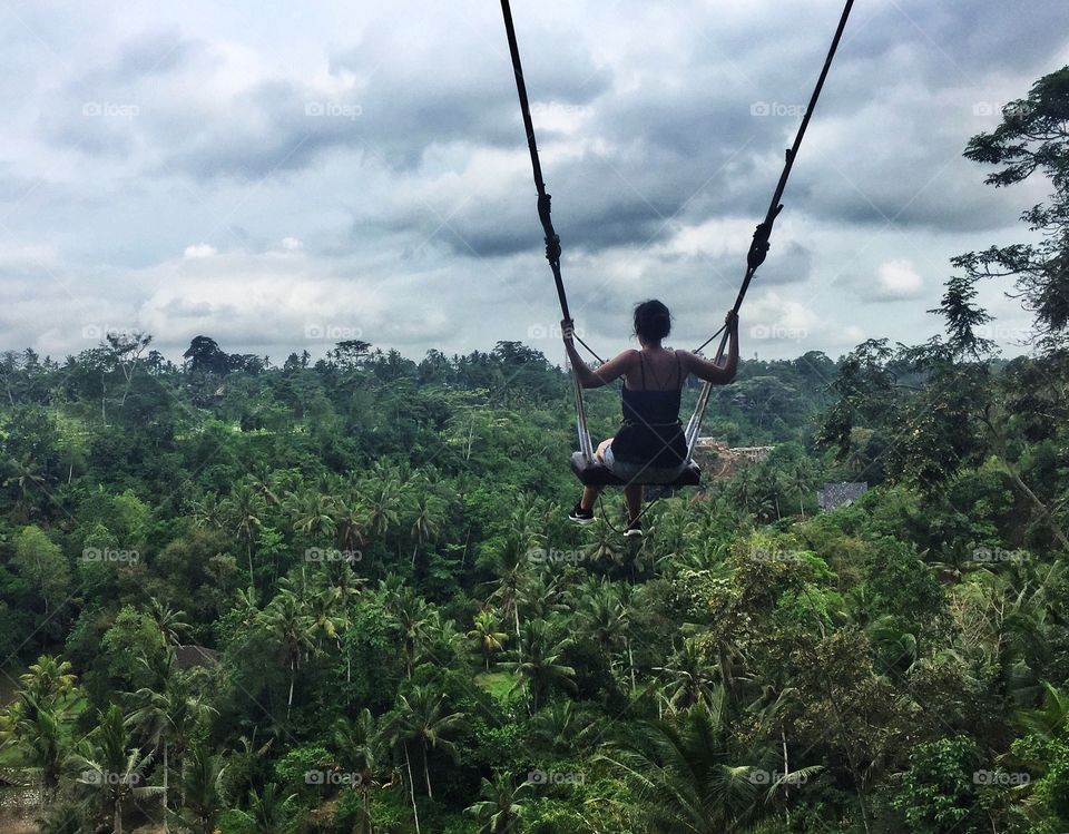Swinging on the skies of Bali