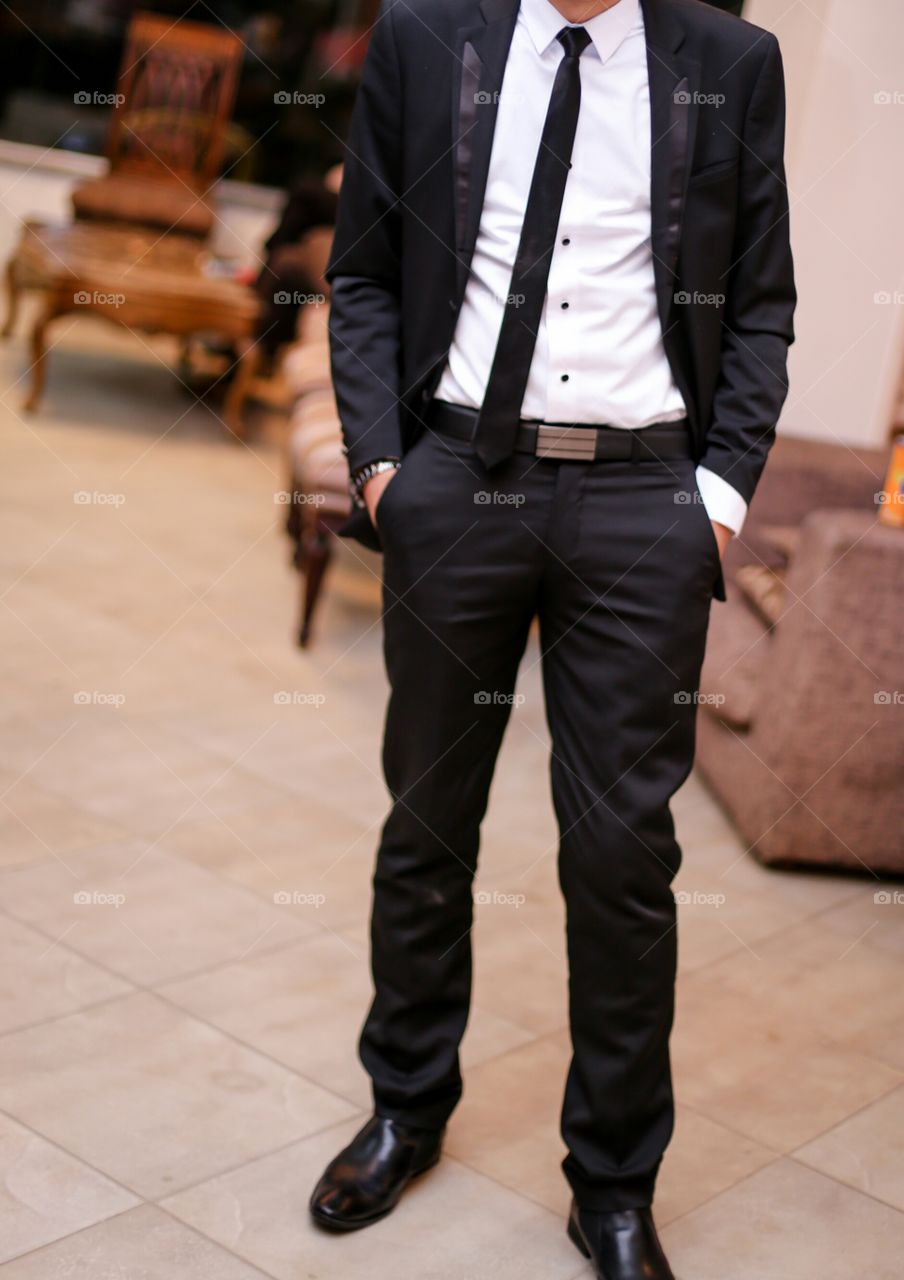 elegant black suit