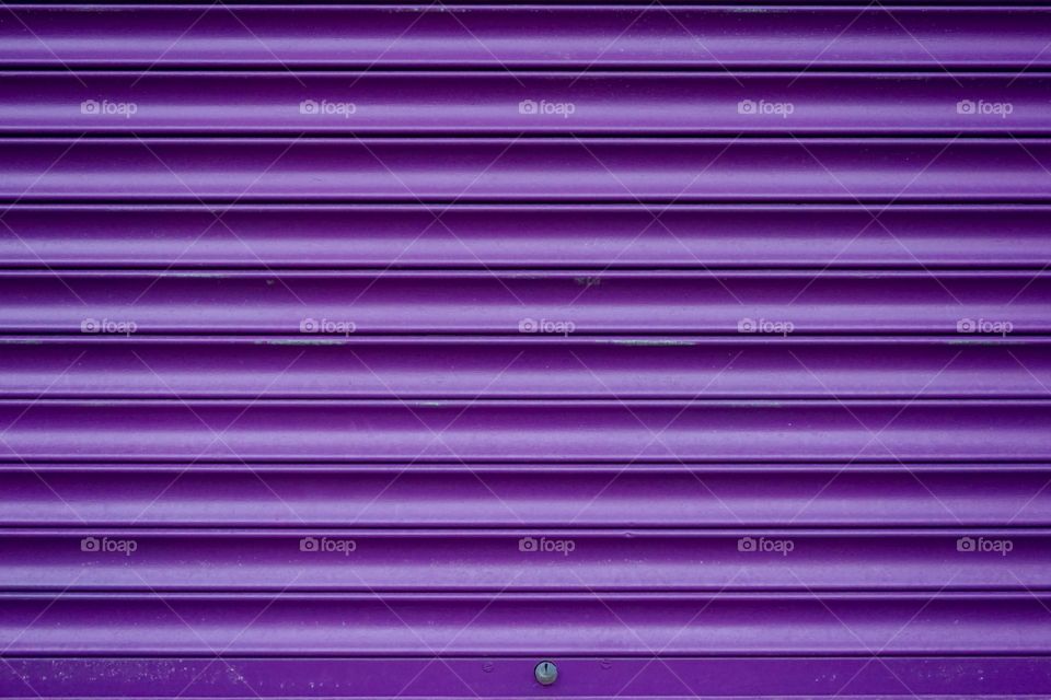 Close up of purple shutter