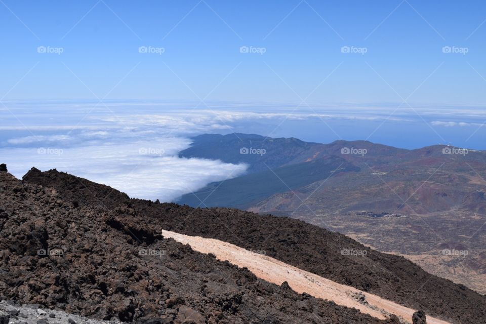 View from Teide mountain 