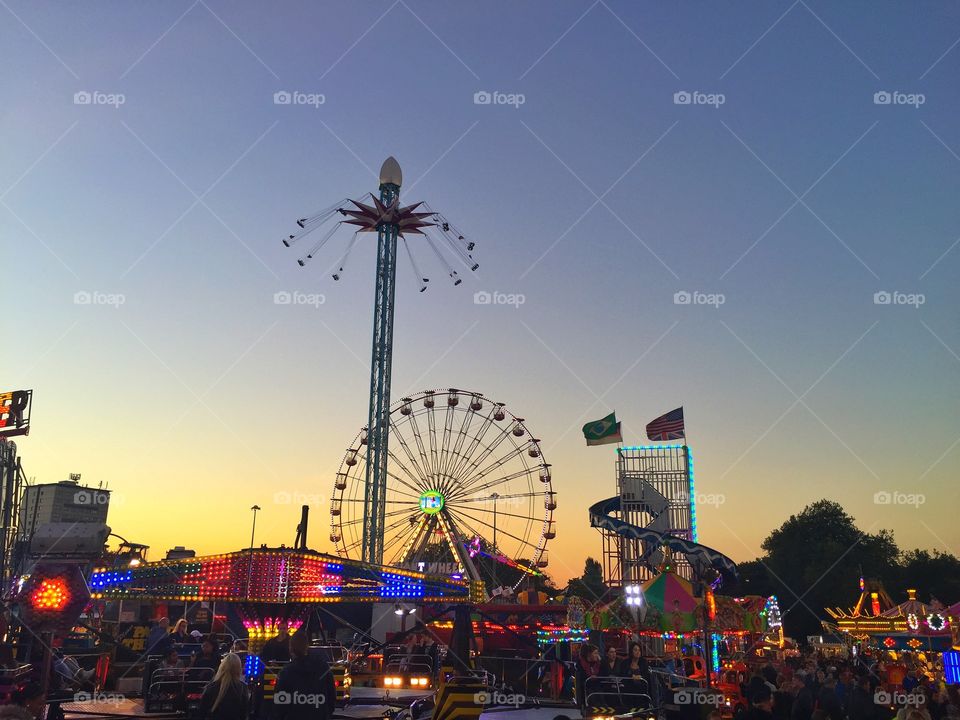 Fair at dusk