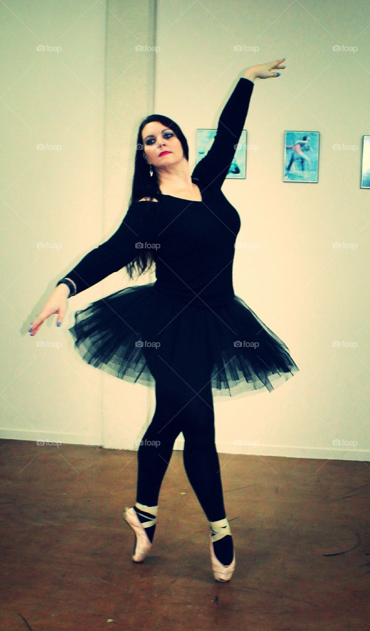 Woman performing ballet dance
