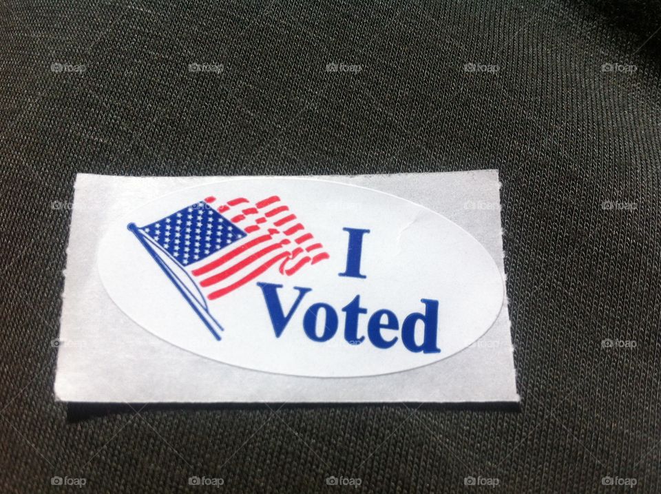 Voting sticker