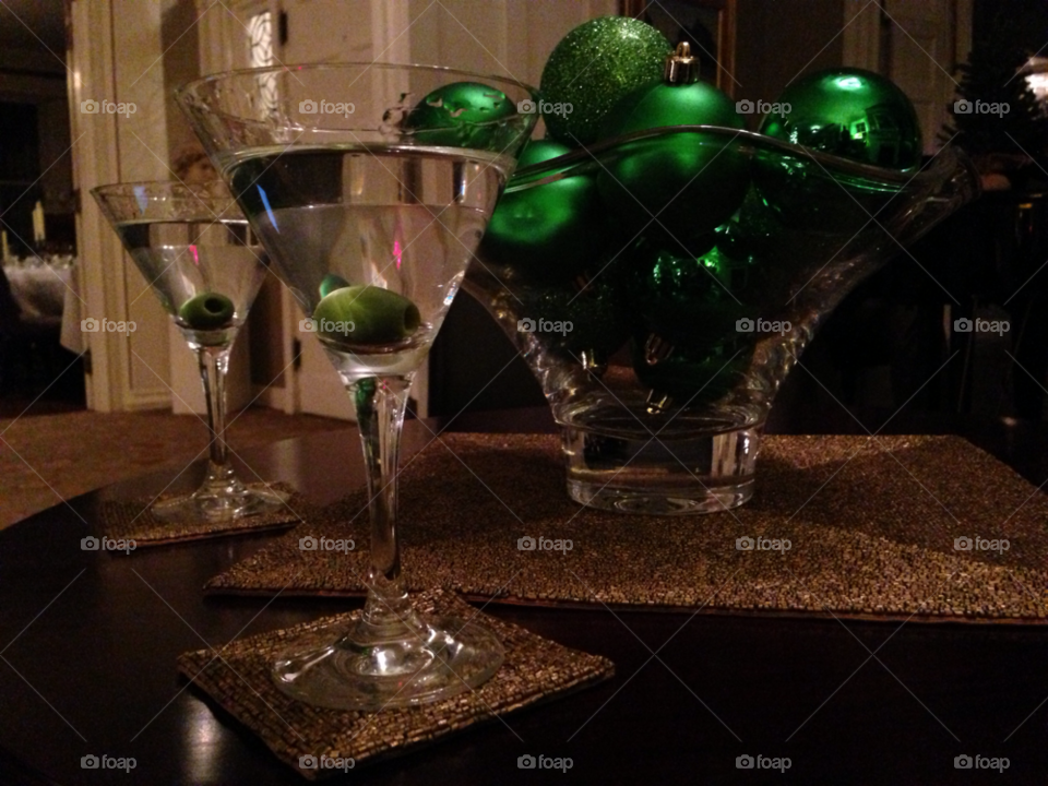 party holiday martini olive by bobmanley