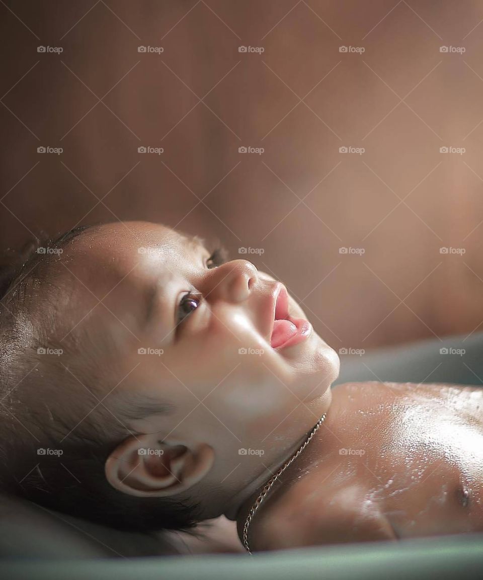 Cute Baby # Bath # photography