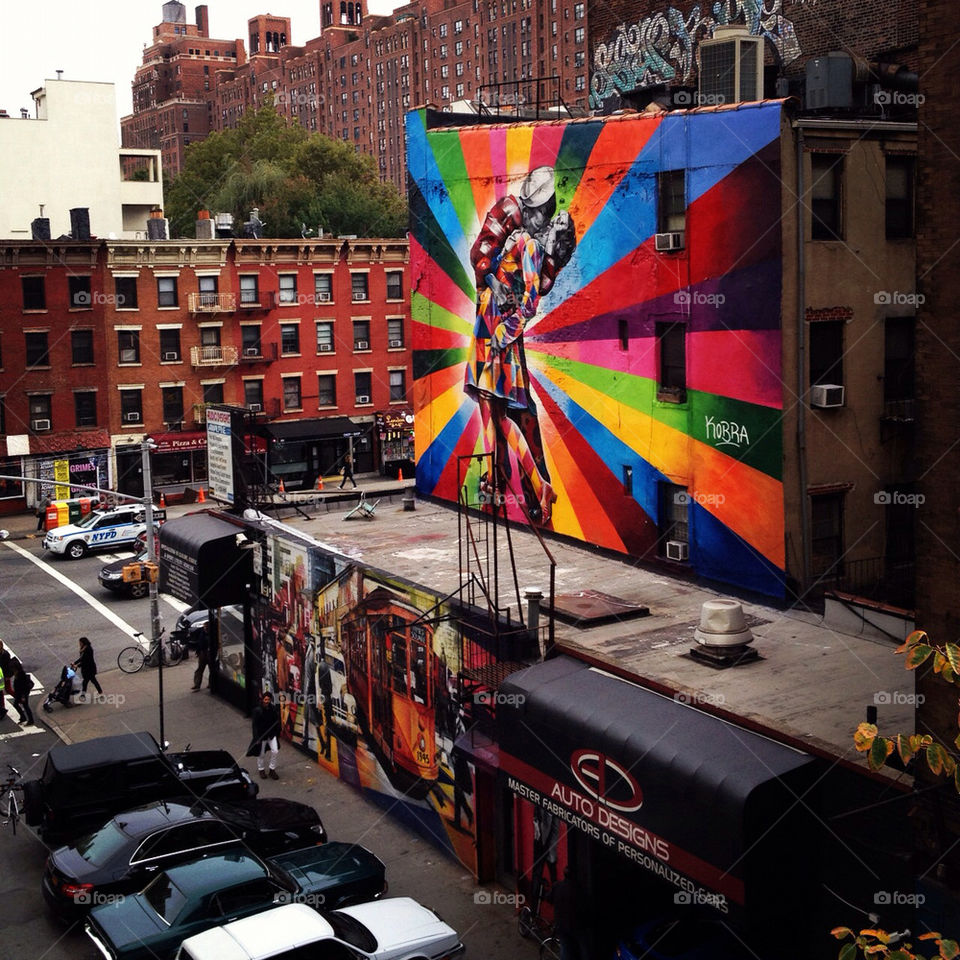 new york city art colours streetart by mgarbarczyk