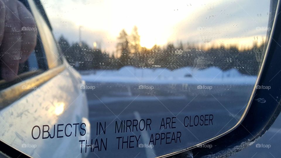 objects in mirror