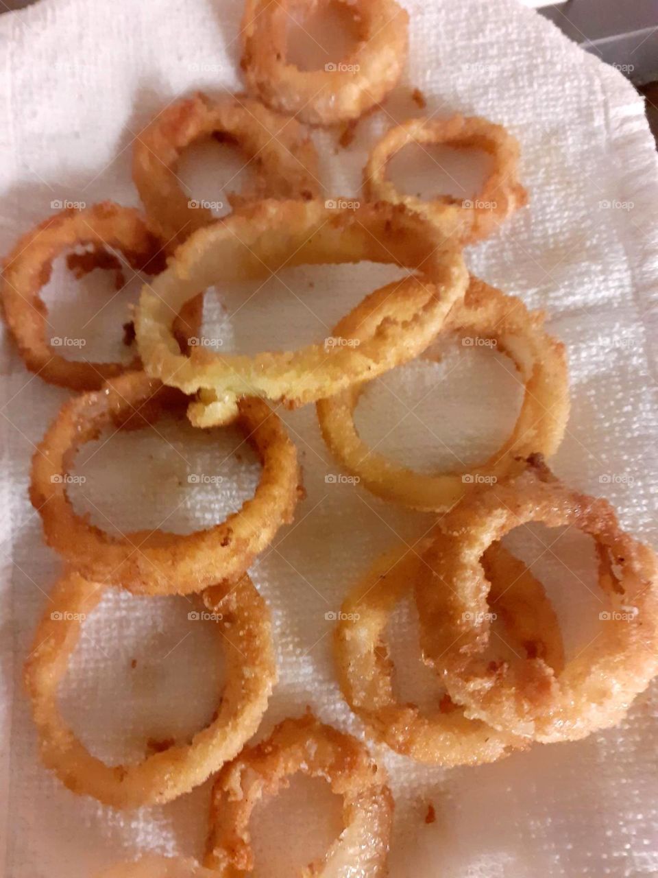 circles - homemade onion rings