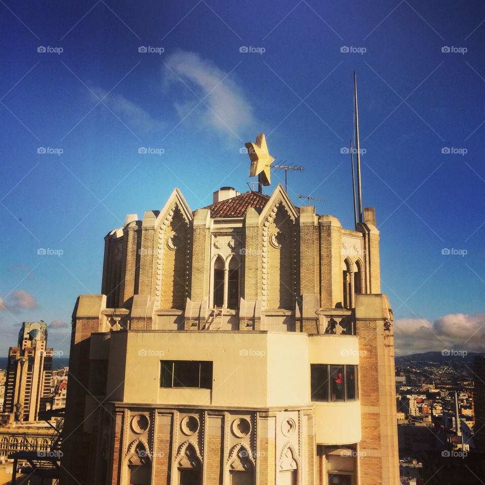 Top of building in construction 